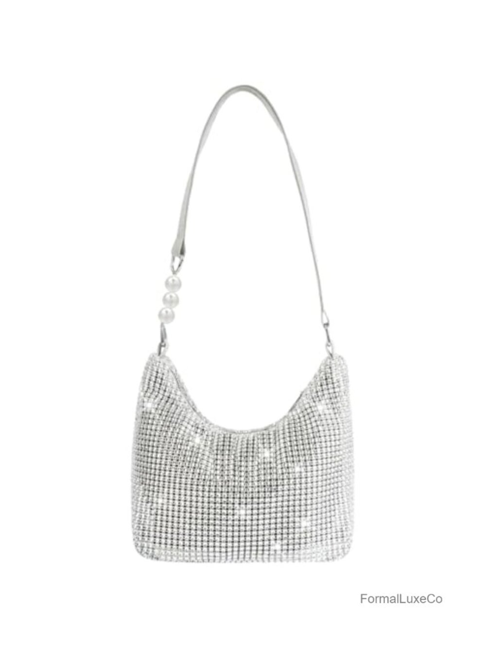 Sparkling Rhinestone Envelope Evening Bag Clutch for Women with Shoulder Strap